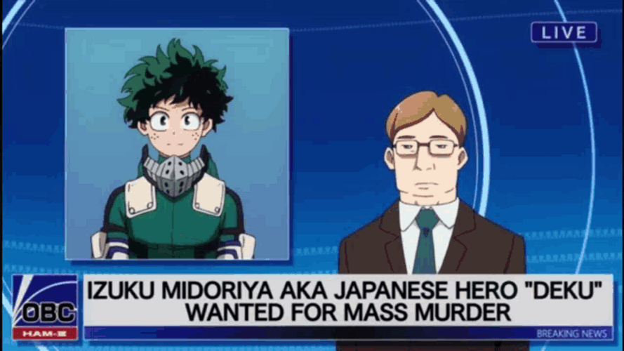 My Hero Academia News Flash GIF