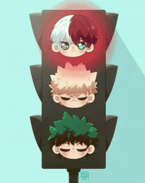 My Hero Academia Traffic Lights GIF