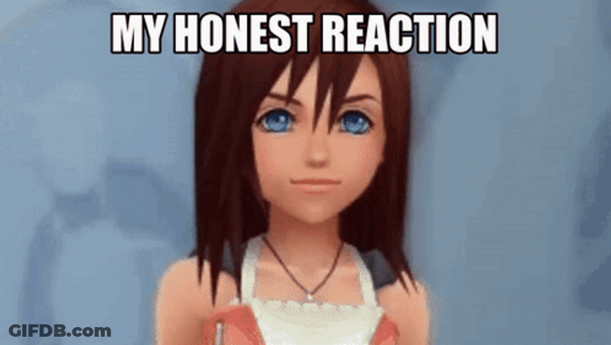 My Honest Reaction Kingdom Hearts Kairi GIF