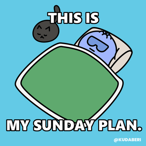 My Lazy Sunday Plan GIF