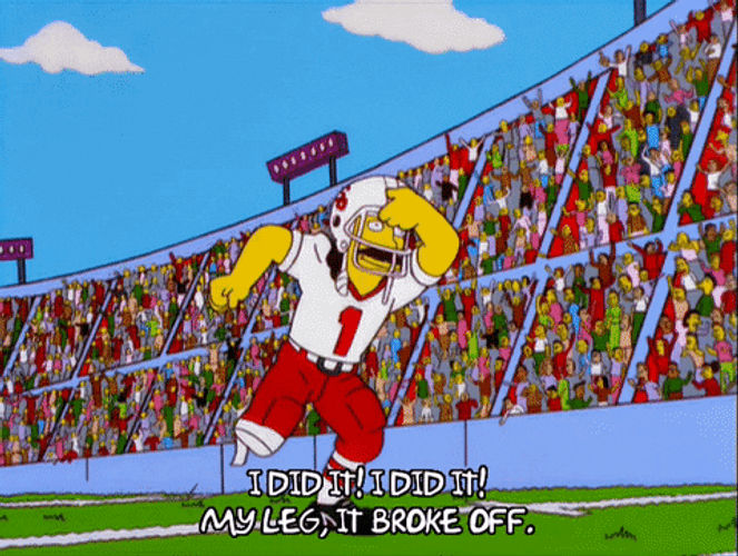 My Leg Faith Off The Simpsons GIF