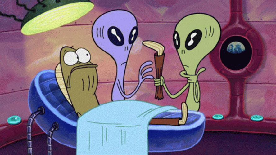 My Leg Fred Operated By Aliens GIF