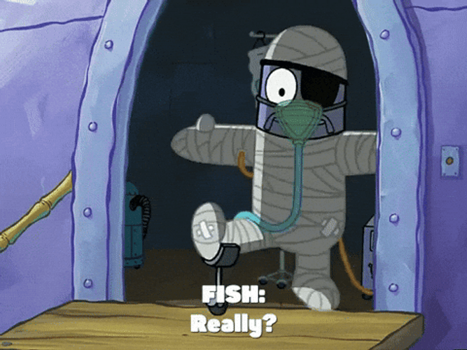 My Leg Injured Fred The Fish SpongeBob GIF