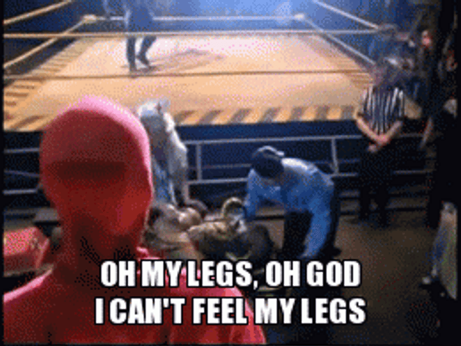 My Leg Wrestling After Fight GIF