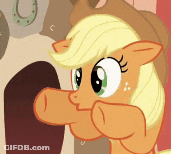 My Little Pony Applejack Scary Boo GIF