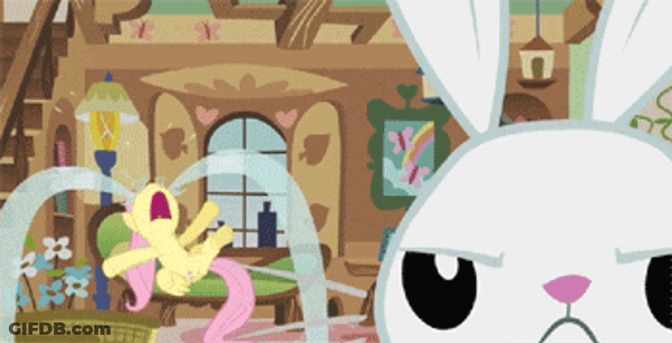 My Little Pony Fluttershy In Despair GIF
