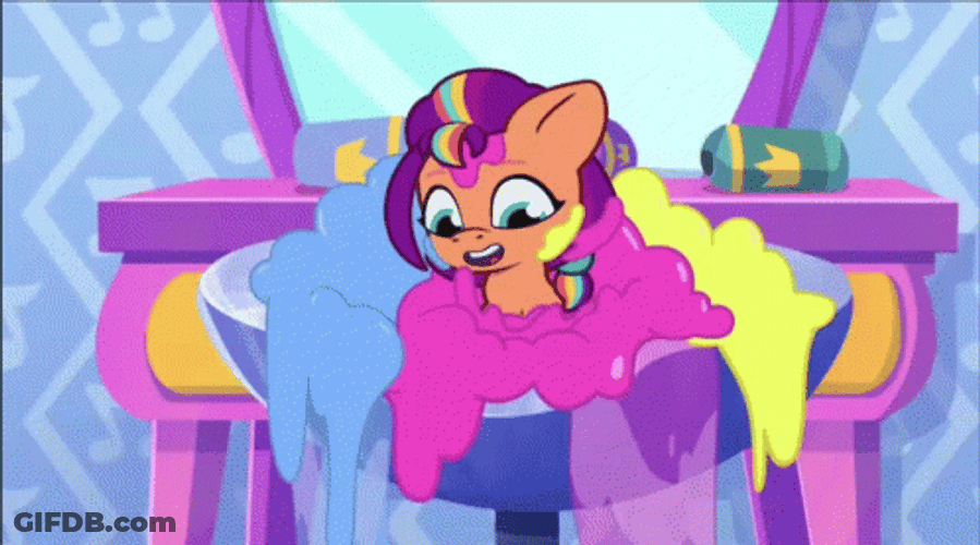 My Little Pony Happy Sunny Shower Bath GIF
