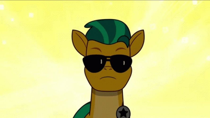 My Little Pony Hitch Trailblazer Dancing Sunglasses GIF