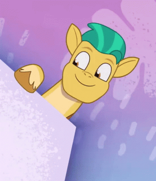 My Little Pony Hitch Trailblazer Waving Hello GIF