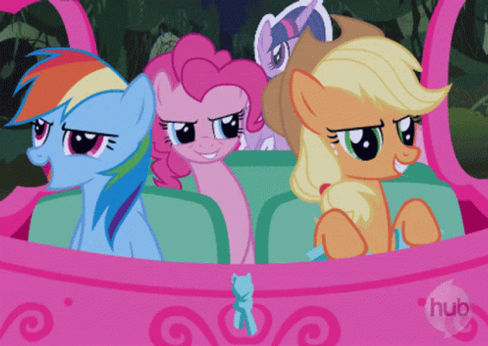 My Little Pony Jamming Sing Dance Drive Ride GIF