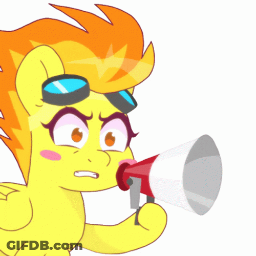 My Little Pony Megaphone GIF