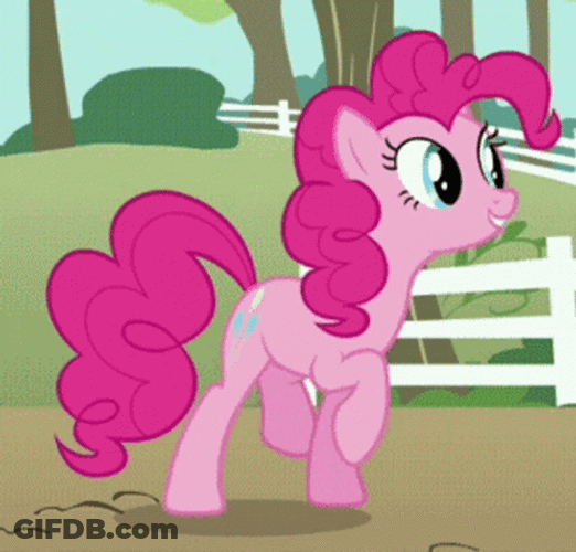 My Little Pony Pinkie Pie Excited Jumping GIF
