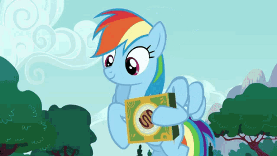 My Little Pony Rainbow Dash Flying GIF