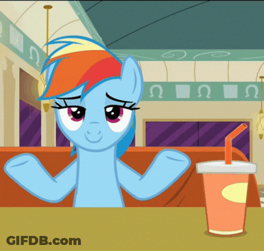My Little Pony Rainbow Dash Smug Meme GIF