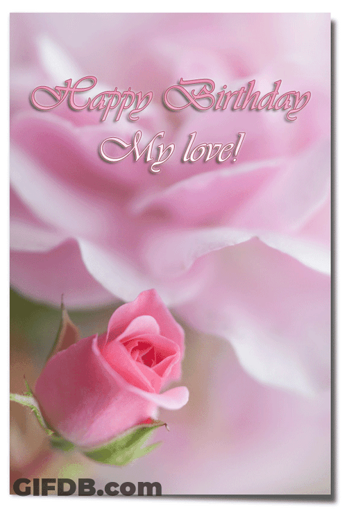 My Love Pink Rose GIF