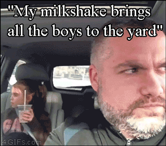 My Milkshake Brings All The Boys GIF