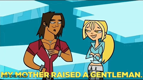 My Mother Raised A Gentleman Man And Woman Standing GIF