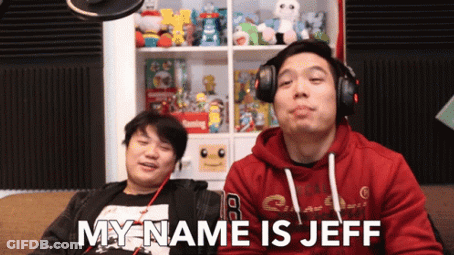 My Name Is Jeff Asian Guy Hand Gesture GIF