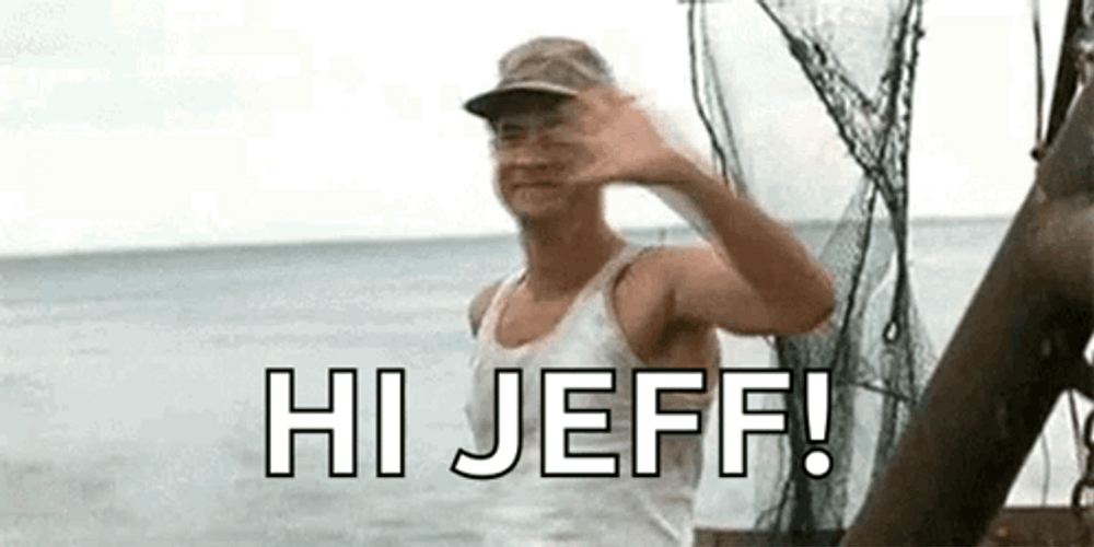 My Name Is Jeff Forrest Gump Waving GIF