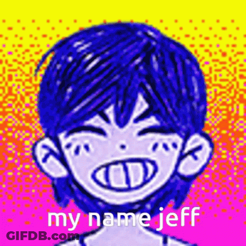 My Name Is Jeff Laughing Omori Anime GIF