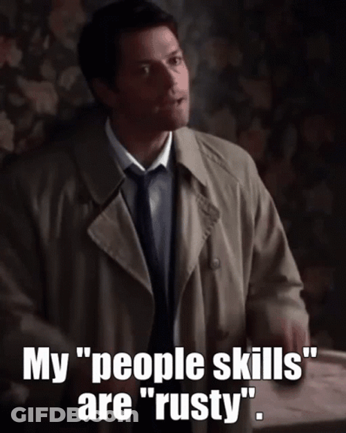 My People Skills Are Rusty Supernatural Dean Winchester GIF