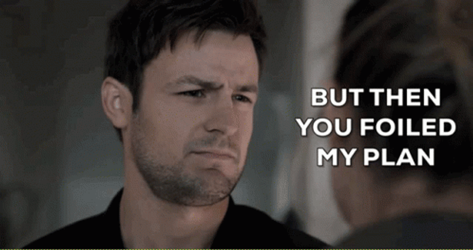 My Plan You Foiled And Ruined It GIF