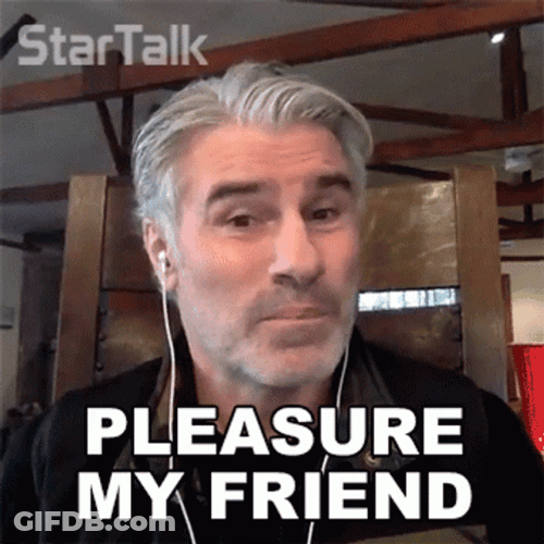 My Pleasure My Friend By Gary O'Reilly GIF