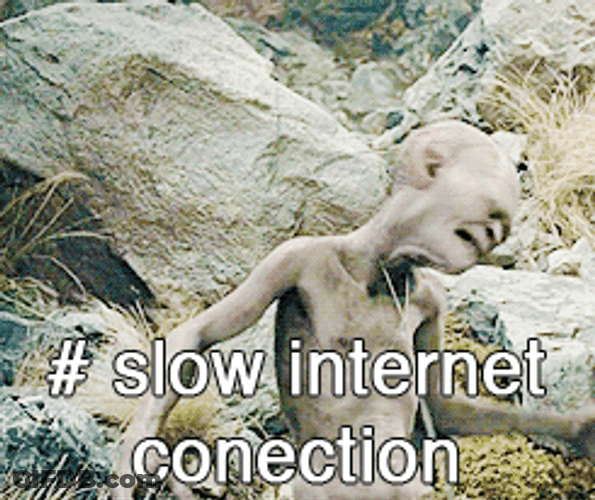 My Precious Gollum Slow Internet Tantrum GIF