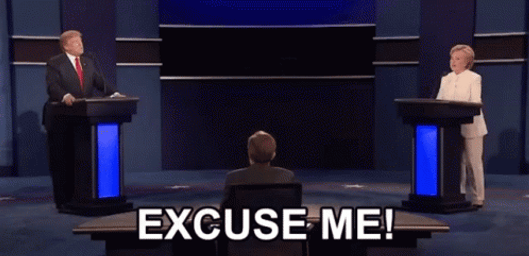 My Turn Trump Clinton Debate GIF