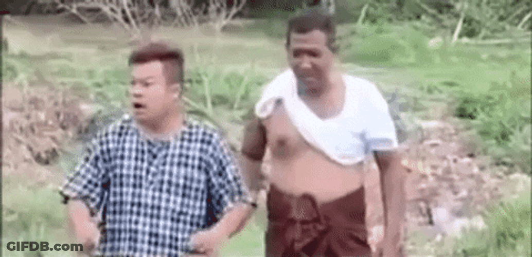 Myanmar Villager Looking For Something GIF
