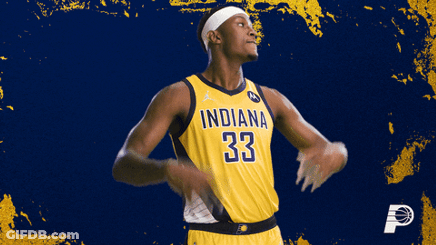 Myles Turner Loosen Up A Bit GIF