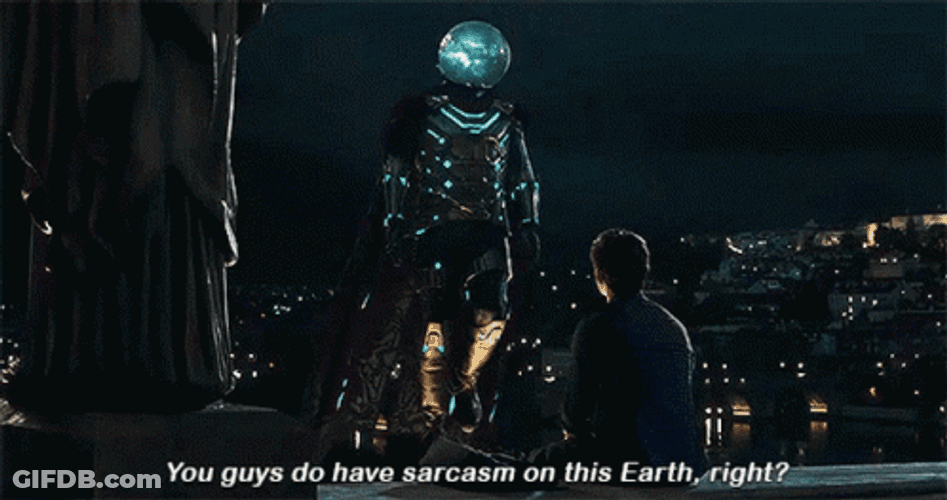 Mysterio Spiderman 3 Sarcasm GIF