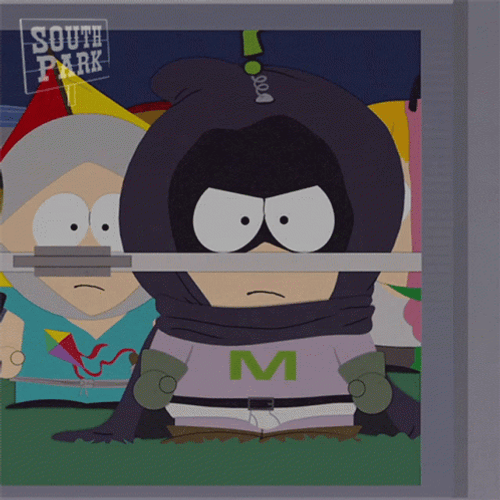 Mysterion Being Worried GIF