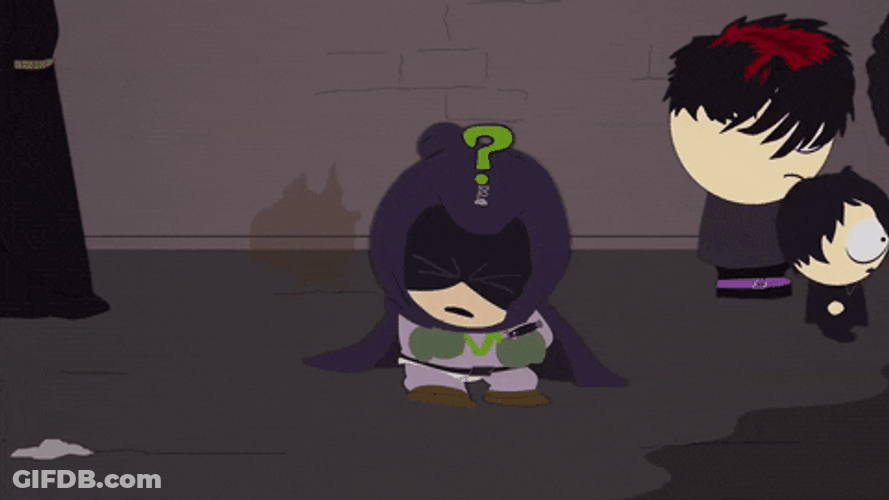 Mysterion Feeling Down GIF