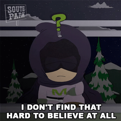 Mysterion Hard To Believe GIF