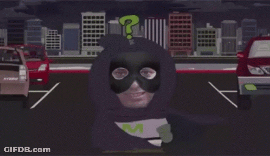 Mysterion In Spooky Mode GIF