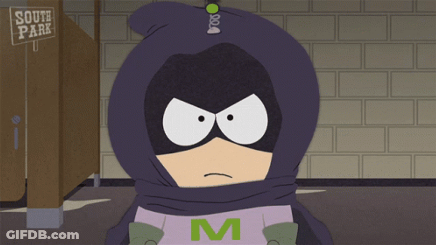 Mysterion Leaving Like A Flash GIF