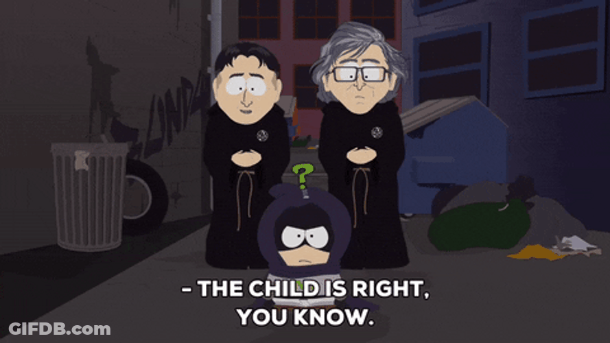 Mysterion With His Parents GIF