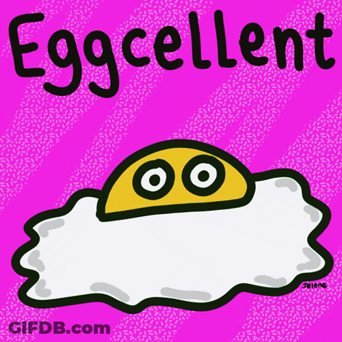 Mysterious Egg Dog Saying Eggcellent GIF