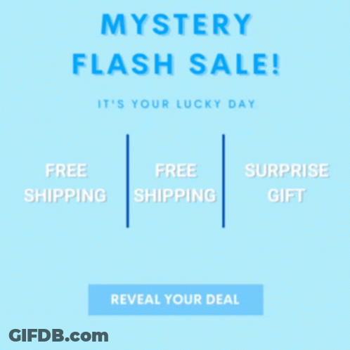 Mystery Flash Sale Reveal Your Deal GIF