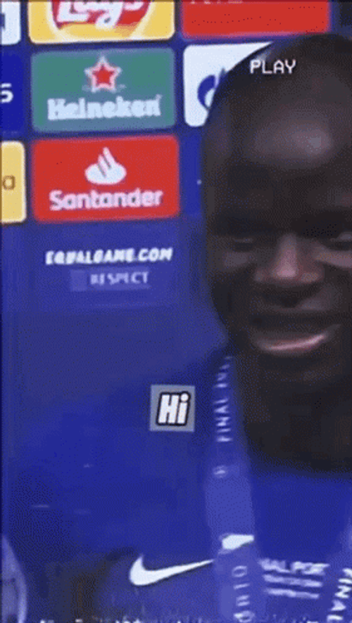 N'Golo Kante Says Congratulations GIF
