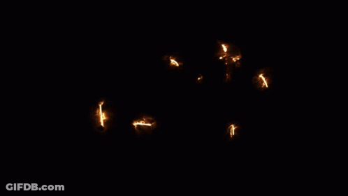 N In Flames With Crown GIF