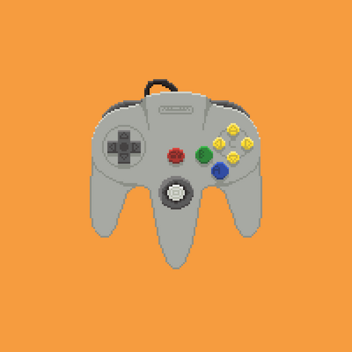 N64 Controller Pixel Art GIF