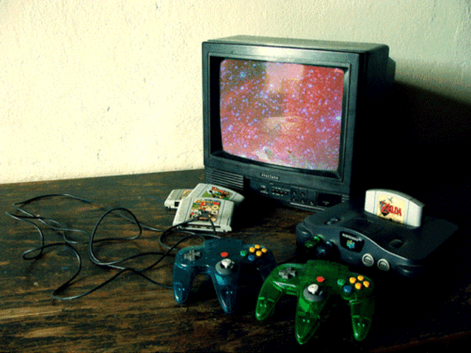 N64 Galaxy Screen GIF