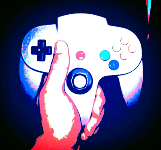 N64 Glowing Neon GIF