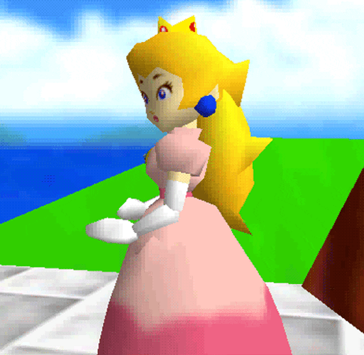 N64 Princess Peach GIF