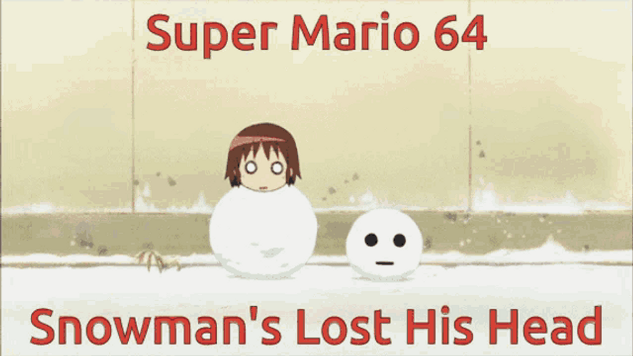 N64 Snowman GIF