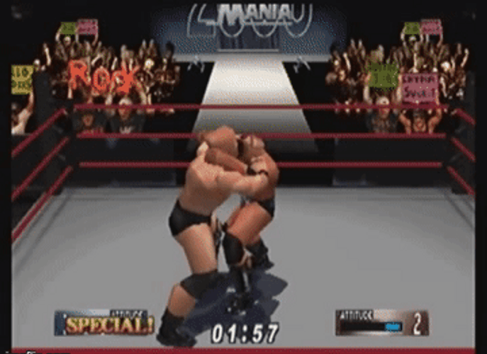 N64 Wrestlemania Video Game GIF