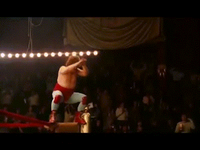 Nacho Libre Flying Slam GIF