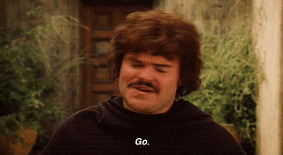 Nacho Libre Go Away GIF